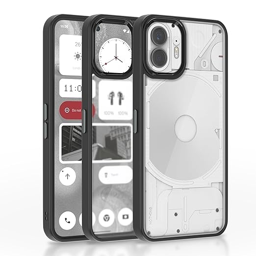 Pikkme Nothing Phone 2 Back Cover Bumper Case Black