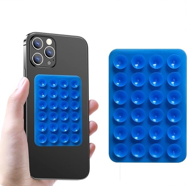 House Tools (Pack of 01) Mystick Sticky Phone Stand Silicone Suction Phone Case Mount, Content Creator Essentials, Hands-Free Mobile Accessory Holder Grip (Multicolour)