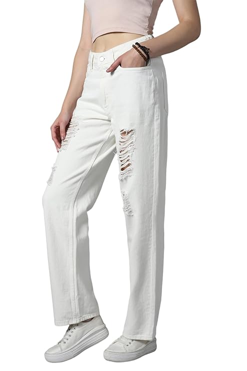 HIGH STAR Women's Straight Fit Jeans