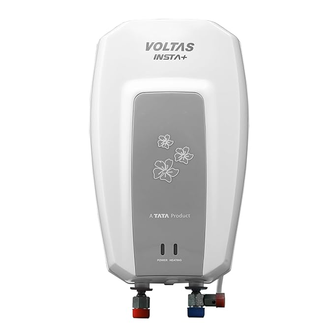 Voltas Insta+ 3L Instant Water Heater 3000W, Warranty of 5 years on Tank, 2 Years on Heating Element, 2 Years on Product by Voltas | Copper Element (White)