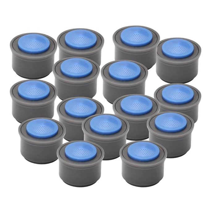 NEW WARE® Replacement Tap Aerator Foam Flow Filter for Kitchen Bathroom Sink | Water Saving Nozzle Faucet Aerator Insert Bubble Stream Regulator Splash Proof Pack of 15 Universal Size for Home