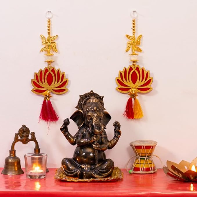 ARCHIES Handmade Traditional Wall Hanging Toran Door Decoration for Diwali Decoration, Home Decor, Wedding and All Festival Decor (2 Pcs) ARK-ET08