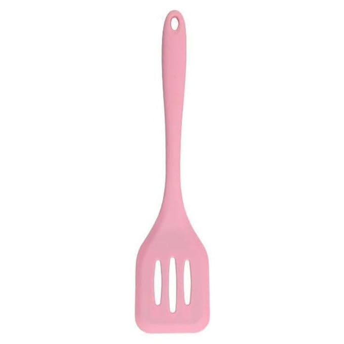 ATEVON Small Silicone Slotted Turner for Cooking, Baking & Mixing