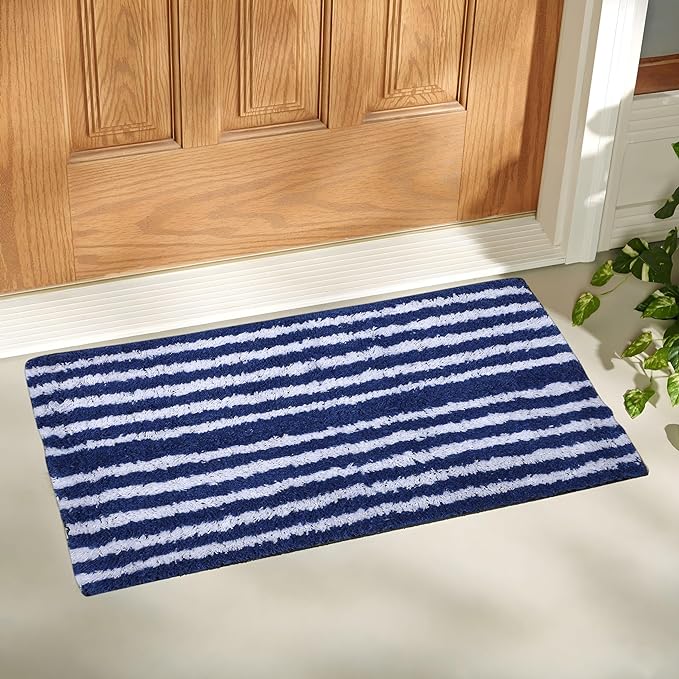 AAZEEM Absorbent Door Mat for Indoor Entrancex Non Slip Mat for Front Door Entryway, Soft Cotton Home. Hotel Balcony Floor Carpet, Floor Mats for Home, KitchenFloor Door Mat |-(55x35cm)