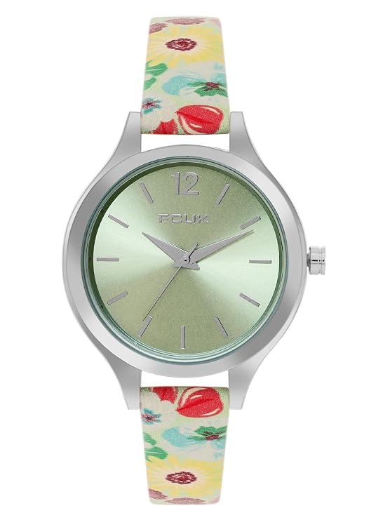 FCUK Analog Green Dial Women's Watch-FK00032B