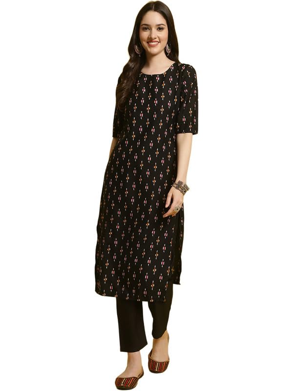 [Size: 2XL] - 7Threads Kurta With Pant Set For Women