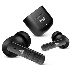 boAt Airdopes 91 in Ear TWS Earbuds with 45 hrs Playtime, Beast Mode with 50 ms Low Latency, Dual Mics with ENx, ASAP Charge, IWP Tech, IPX4 & Bluetooth v5.3(Active Black)