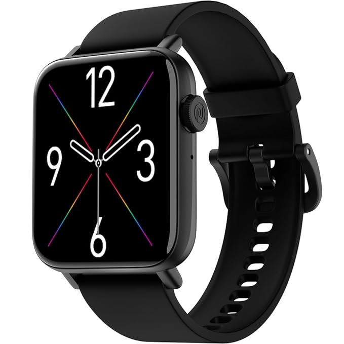 Noise Vivid Call 2 Smart Watch with 1.85 HD Display, BT Calling, IP68 Waterproof, 7 Days Battery Life, Sleep Tracking, 150+ Watch Faces (Jet Black)