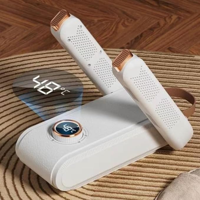 SMILEDRIVE Electric Shoes Dryer Boot Heater Deodorizer Dehumidifier Machine Home Portable Smart Electric Shoe Drying (White)