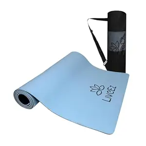LiveEZ Anti-Skid Lightweight with perfect grip EVA Yoga Mat for Men and Women with Strap