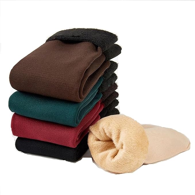 LEVOT Winter Thermal Toe MultiColour Wool Heavy Duty Warm Ankle Length fur Socks Women/Girls/Unisex Winter Socks