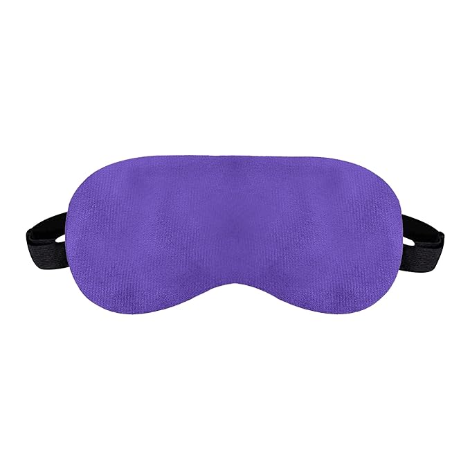 Billebon Premium Supersoft Eye Mask With Adjustable & Stretchable Strap Blind fold Sleeping Eye Mask for Airplane Comfortable Velvet Sleeping Eyemask & 30 Years Warranty (LAVENDER)