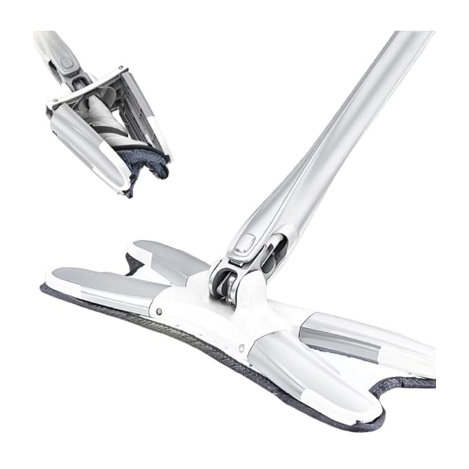 Mop Pocha for Floor Cleaning|X-Shape 360ý Mop with Flexible Head, Ideal for Wet & Dry Cleaning for Any Surface | Super-Absorbent Pads