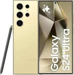 Samsung Galaxy S24 Ultra 5G AI Smartphone (Titanium Yellow, 12GB, 512GB Storage)_with Other Offers
