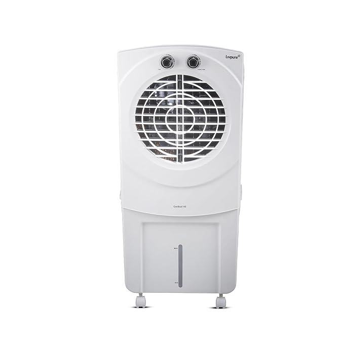Livpure Coolbud Personal Air Cooler- 46L with High Air Delivery| Motor with Thermal Overload Protection| Antibacterial Honeycomb Pads | Inverter Compatibility| 2 years Warranty