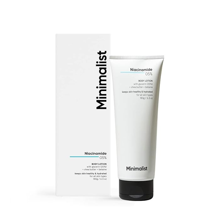 Minimalist Niacinamide 5% Body Lotion | Repairs Skin Barrier | Nourishes With Shea Butter | For Men & women (25 gm)