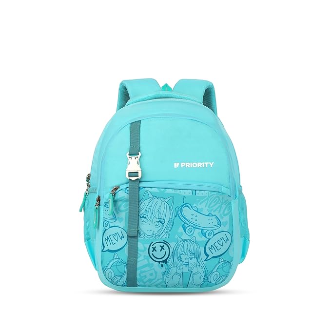 Priority 16 Inch Mischief Backpack | 7 Years To 12 Years | School Bag For Kids (Blue)