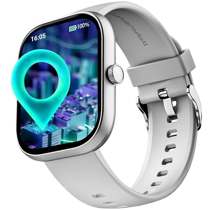 boAt Wave Sigma 3 w/Turn-by-Turn Navigation, 2.01" (5.1 cm) HD Display, Bluetooth Calling, Crest+ OS, QR Tray, Watch Face Studio, Coins, Emergency SOS Smart Watch for Men & Women(Cool Grey)
