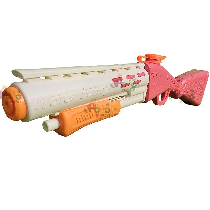 Popo Toys Holi Push Rapid Action Super Power Viper Gun | Large | Baby Pink |