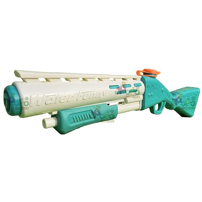 Popo Toys Holi Push Rapid Action Super Power Viper Gun | Large | Turquoise |