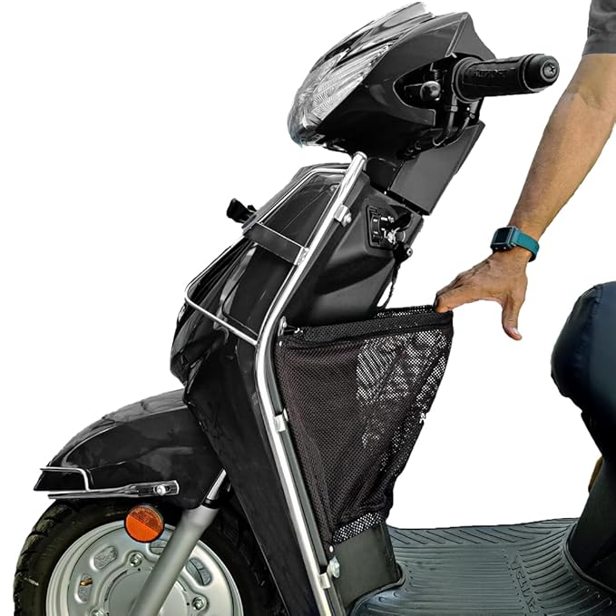 FIBERA Smart Front Basket ONLY Compatible with Honda Activa 110cc 6G BS6 (FEB 2020- Present) (Black) Polyester (12L)