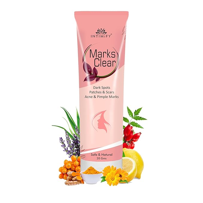 [Apply Coupon] - INTIMIFY Dark Spot Removal Cream, Scar Removal Cream For Face, Acne Scars Removal Cream, Acne Marks Removal Cream, Pimple Removal Cream (20 gm)