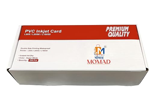 Super White PVC ID Cards for Inkjet Printers - Pack of 230 Cards