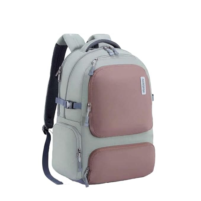 American Tourister Zipper Brett 3.0 Polyester Men's Backpack (Free Size, Brown)
