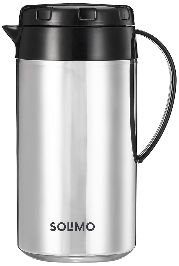 Amazon Brand - Solimo Stainless Steel Polo Flask | Thermos Hot Cold Flask | Beverage Dispenser | 100% Food Grade | Easy to Clean | for Office, School, Travelling (900ml)