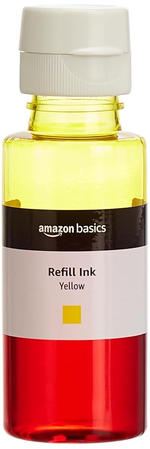 Amazon Basics GT52 Ink Bottle | 70ml | for GT 5810,GT 5820,GT 5811,GT 5821, WL 415,WL 418,315,318,WL 419,319,WL 410,310 (Yellow)