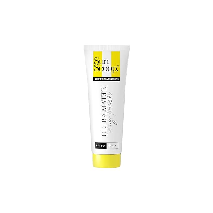 [Apply Coupon] - SunScoop Ultra Matte Dry Touch Sunscreen SPF 50 PA+++ |Matte Finish | Zinc Oxide & 0.1%ww Salicylic Acid for Oily Acne Prone Skin | Broad Spectrum, Non Comedogenic & No White Cast | For Women & Men-6g