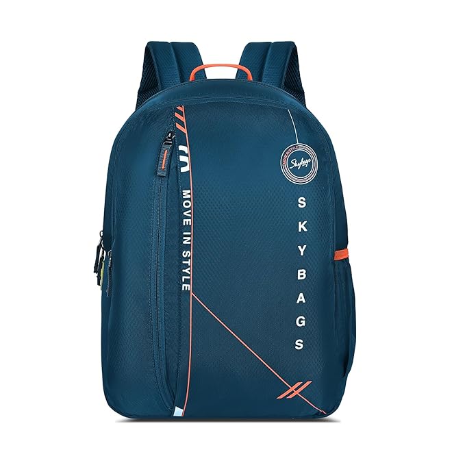 Skybags Casual Backpack 28L, 2 Main Compartments, Bottle Pocket, Front Pocket, Padded Shoulder Strap