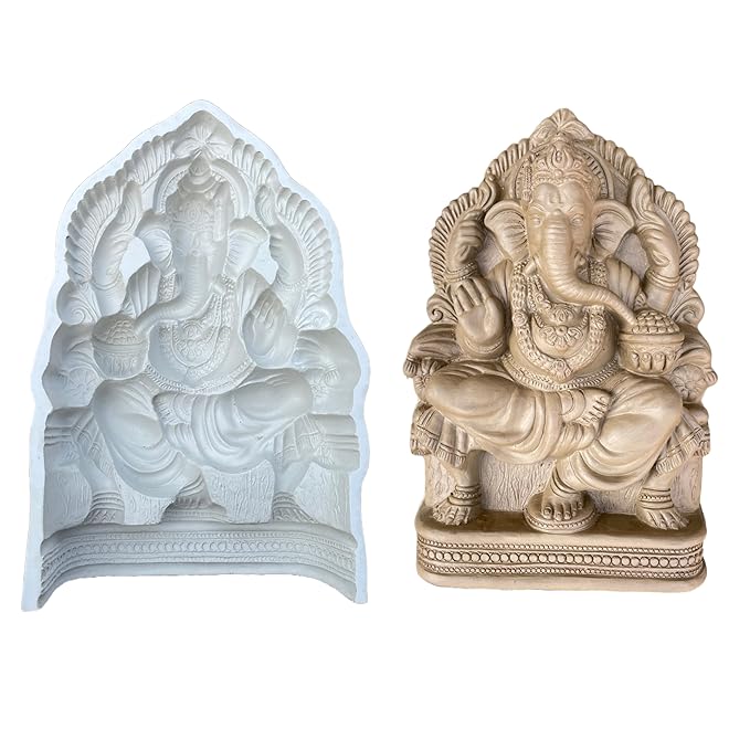 Ganesha Making Mould/Mold Hight 12 inch for Clay ganpati,Art and Craft Mold