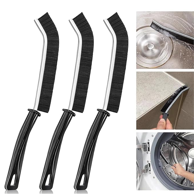 3pcs Mini Gap Cleaning Brush, Hard Bristle Multipurpose Crevice Cleaning Brush, Dead Corner Cleaning Brush Used for Toilet Bathroom Kitchen Tiles Window All Type of Gap & Corner