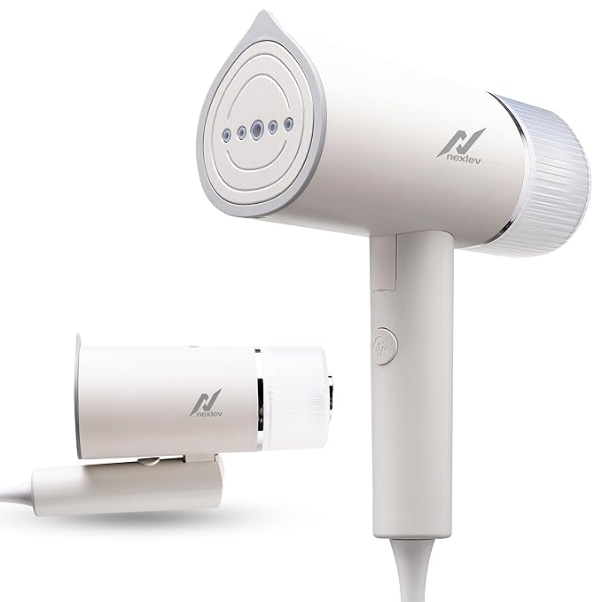NexLev Foldable Garment Steamer for Home & Travel | Convenient Vertical Steaming | 1200W | 120 ml | Lightweight & Compact | 30s Fast Heating | Iron for all Cloth Types | 2 M cord | Anti Spill | GS-05