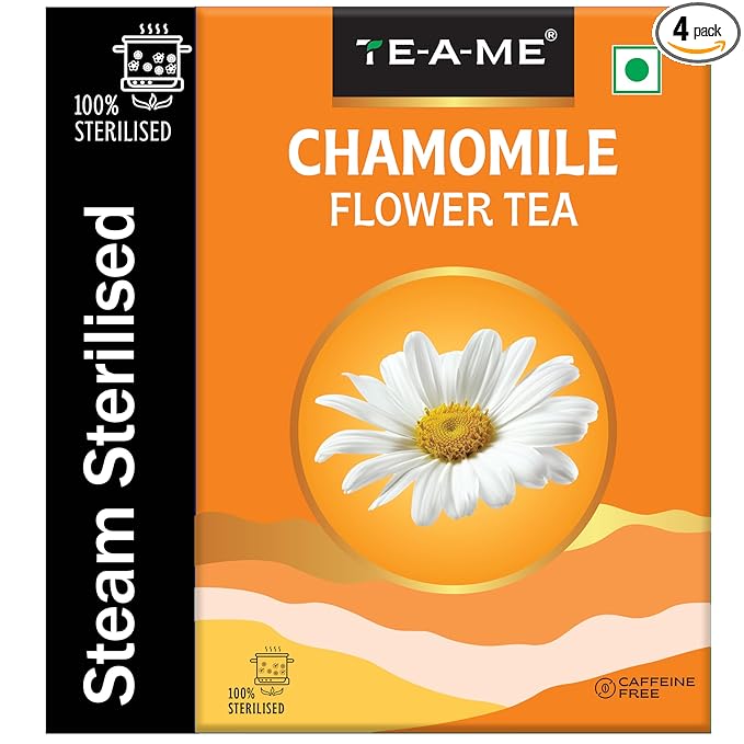 TE-A-ME - Chamomile Tea - 50g (50+ Cups) | Helps in SLEEP & RELAXATION | Herbal - Caffeine Free | Flower Based - Non-Bitter | Chamomile Tea for Sleep | Christmas Gift | New Year Gift