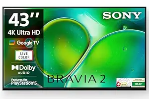 Sony BRAVIA 2 Series 108 cm (43 inches) 4K Ultra HD Smart LED Google TV K-43S25 (Black)