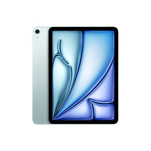Apple iPad Air 113 (M2): Liquid Retina Display, 512GB, Landscape 12MP Front Camera / 12MP Back Camera, Wi-Fi 6E + 5G Cellular with eSIM, Touch ID, All-Day Battery Life  Blue