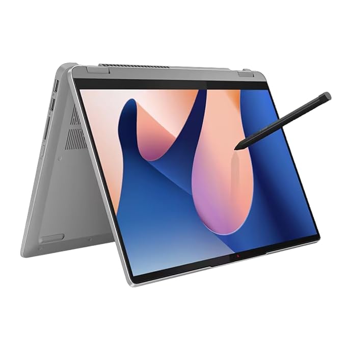 Lenovo IdeaPad Flex 5 Intel Core i3 13th Gen 1315U - (8 GB/512 GB SSD/Windows 11 Home) 14IRU8 2 in 1 Laptop 82Y0004RIN (14 Inch, Arctic Grey, 1.5 kg, with MS Office, Touch)&