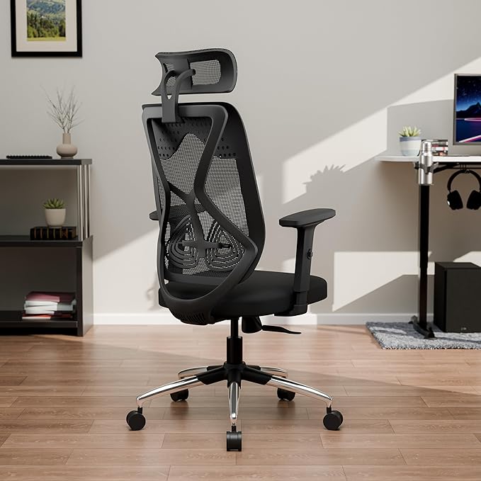 Green Soul Zodiac Lite | Office Chair | Flybird Ergonomic Design | 1D Adjustable Armrests | Synchro Tilt Lock Mechanism | Adjustable Lumbar Support |Mesh Fabric | No Seat Slider | Black