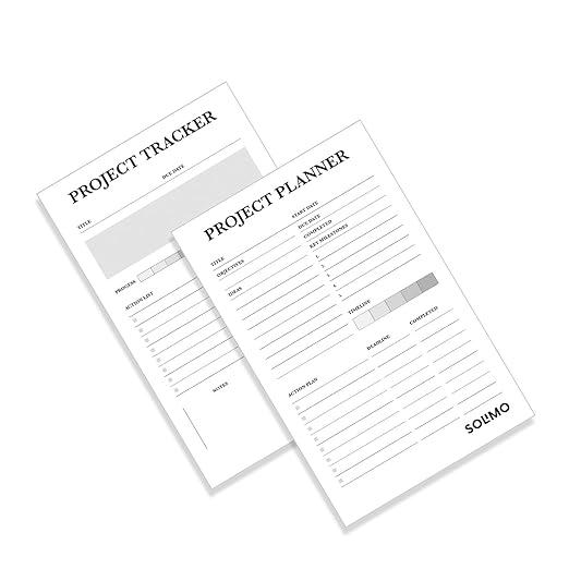 Amazon Brand - Solimo Desk Notepad, To Do List Planner, 50 Tear Off Sheets for Grocery, Shopping, Reminder, Checklist Set of 2