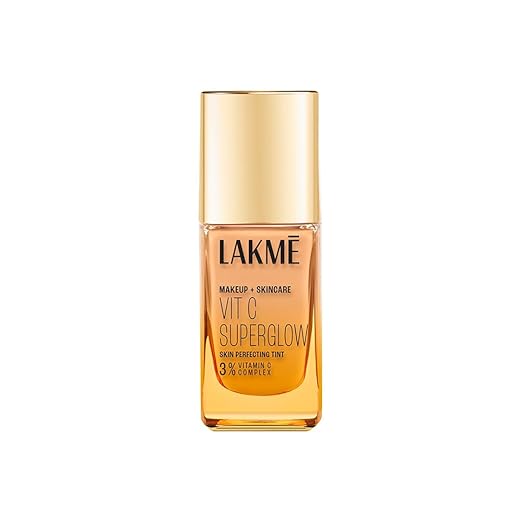 Lakme Makeup+Skincare VitC Superglow Skin Perfecting Tint Warm Crème W120 25ml