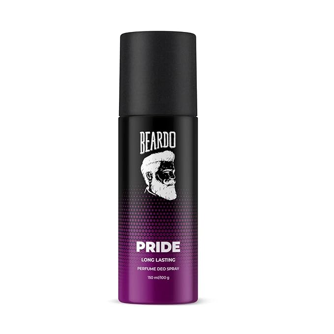 BEARDO PERFUME DEO SPRAY - Pride, 150ml | Get compliments with Long lasting Marine, Aromatic Deodorant Brand | Ideal gift for Men | Christmas gift for men | Gift For Friends | Gift for men