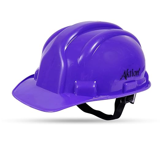Aktion AK H02_WHT Safety Helmets Rachet Type, Color: Blue, Pack of 5, IS 2925:1984