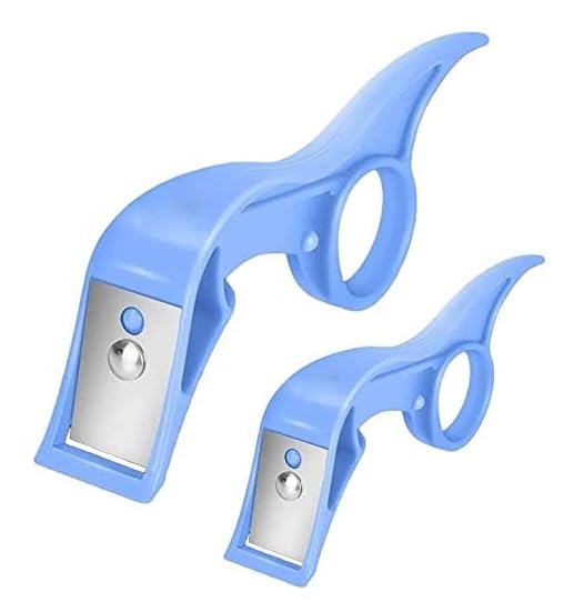 FLIPXEN Fruit Peeler 2pcs Pear Peeler Apple Peeler Mini Handheld Peel Finger Ring for Kitchen Fruit Veggie Peeler Tool