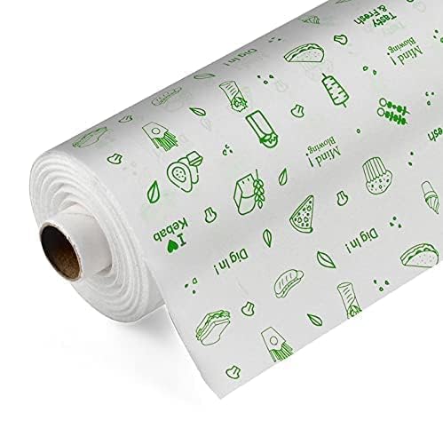 Ulmuk Meters Food Wrapping Paper Roll - Premium Non-Stick Butter Wrapping Paper. Food Wrapping Paper, Re-heatable Non Stick Paper, Oven Safe Parchment Paper (12 Miter)