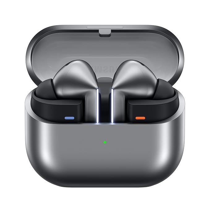Samsung Galaxy Buds3 Pro Wireless Earbuds, Powered by Galaxy AI, IP57, Active Noise Cancellation, Adaptive Noise Control, 37hrs Battery, 360 Surround Sound, Pinch Controls, Galaxy Ecosystem, Silver