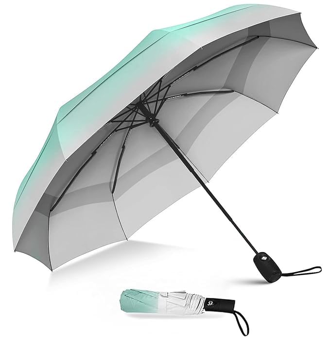 [Apply Coupon] - Zemic Travel Umbrella for women ^ Windproof Travel Umbrella for men and Compact Mini - Perfect for Car, Golf, and On-the-Go. One-Click Automatic Open and Close Strong Mini Umbrella