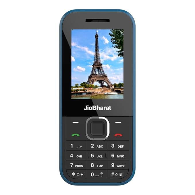 JioBharat B2 4G Keypad Phone with JioTV, JioHotstar, JioSoundPay, JioSaavn, JioPay (UPI), JioChat, JioPhotos Powerful 2000mAh Battery, LED Torch, Digital Camera | Blue | Locked for JioNetwork