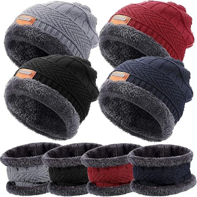 Fitness Mantra® Gym Winter Cap & Muffler for Men & Women| Beanie Cap| 1 Set|